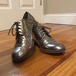 ✨Silver Madewell Oxfords✨